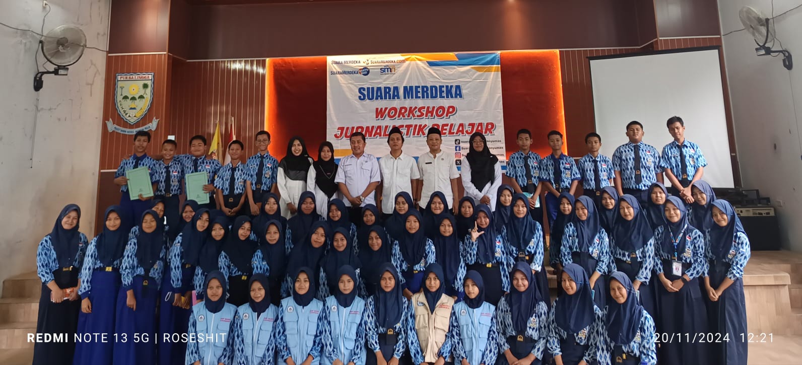 Kegiatan pelatihan jurnalistik dan pencegahan plagiarisme oleh Ryan Rachman (Wartawan Suara Merdeka)